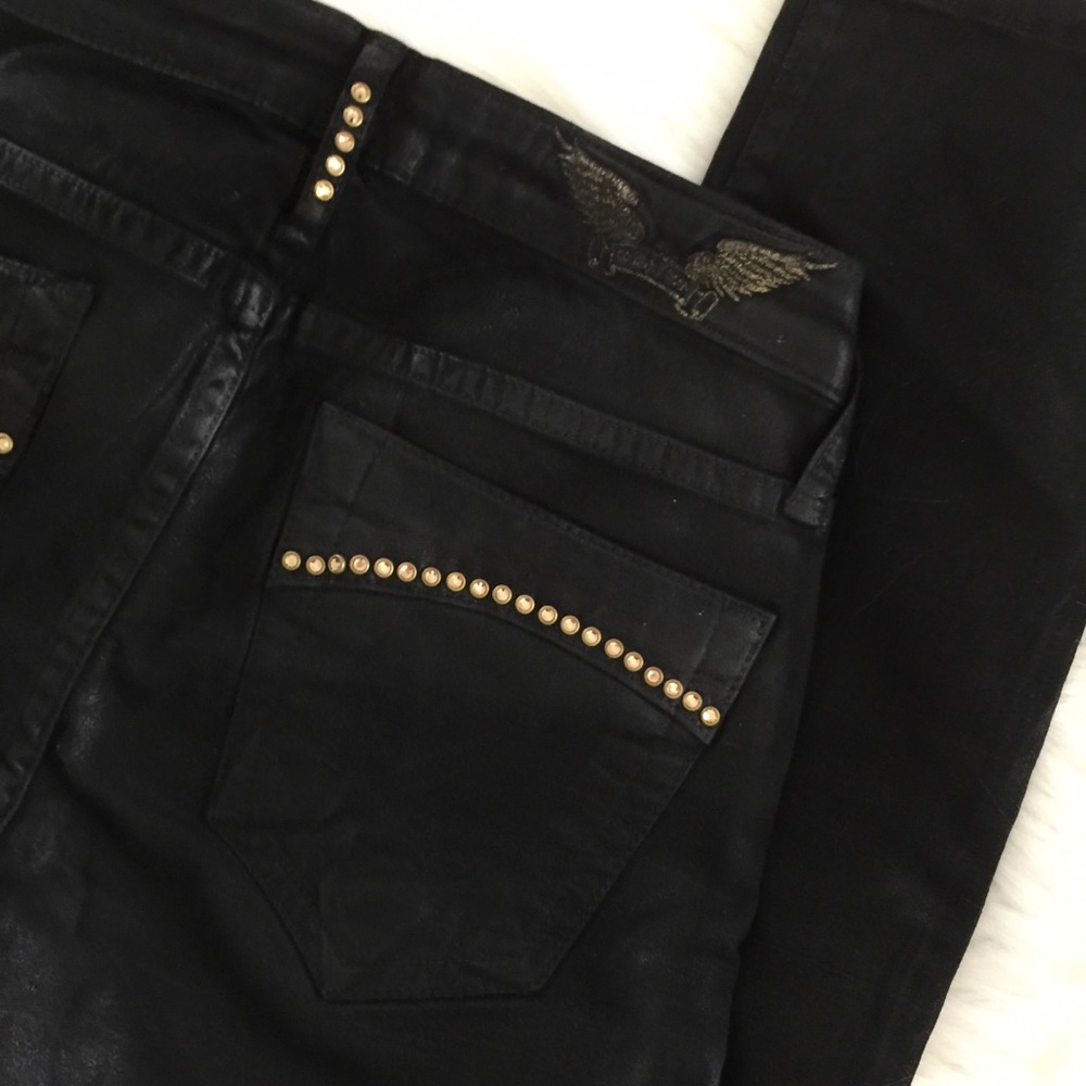 Robin’s Jean JANE Black Coated / Gold …